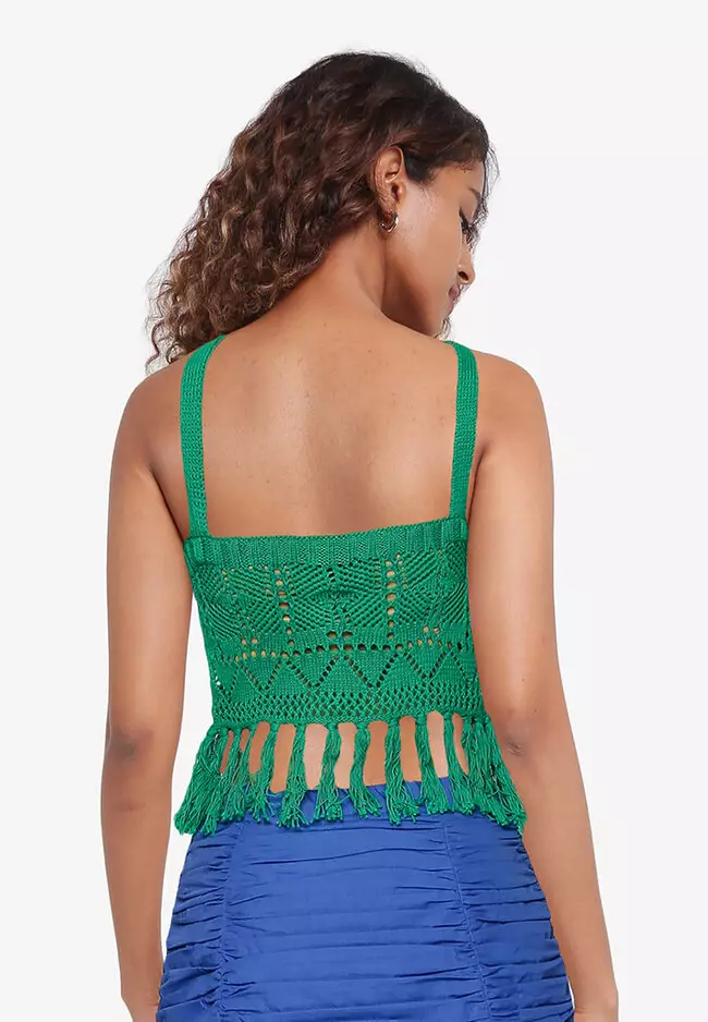 Emerald Green Crochet Bralette