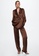 Mango brown Satin Suit Pants 383AEAAD3235D4GS_5