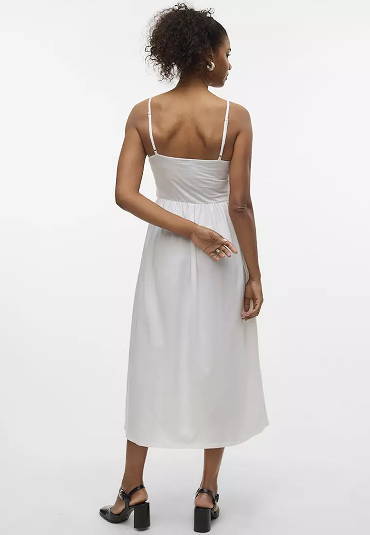 vero moda embroidered dress MARQUEE Pink Floral Embroidered Midi Dress main image 0