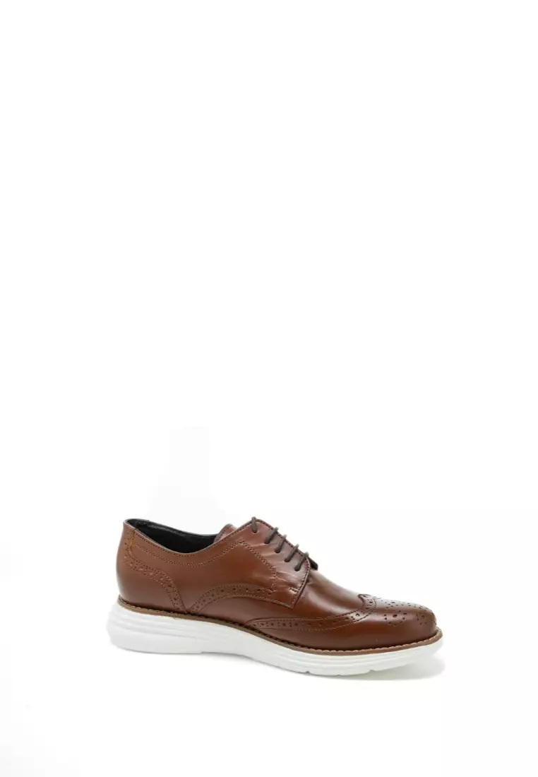 Discount on Jirras  shoes - SKU: Jirras Men Derby Lite Shoes Genuine Leather Filipino Handcraft Choco Brown Caleb