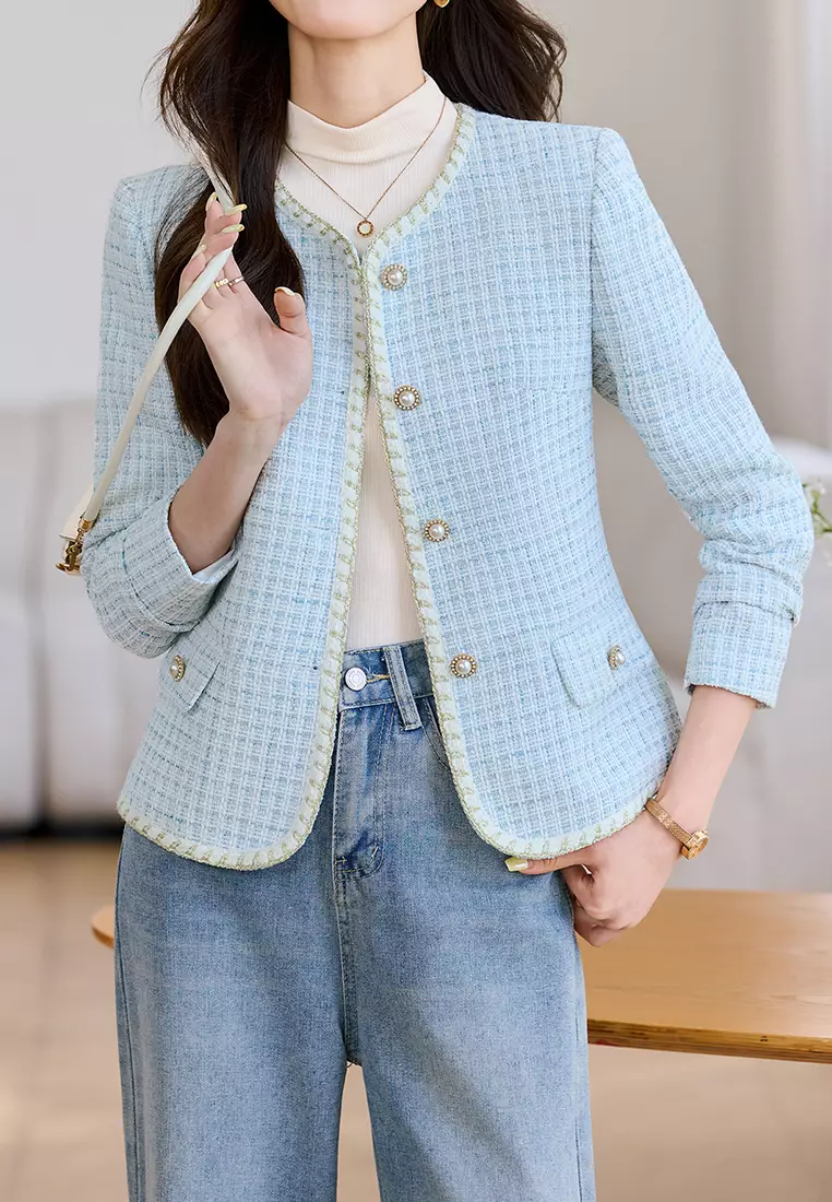 French-style Tweed Jacket‌ YGH-EY8987