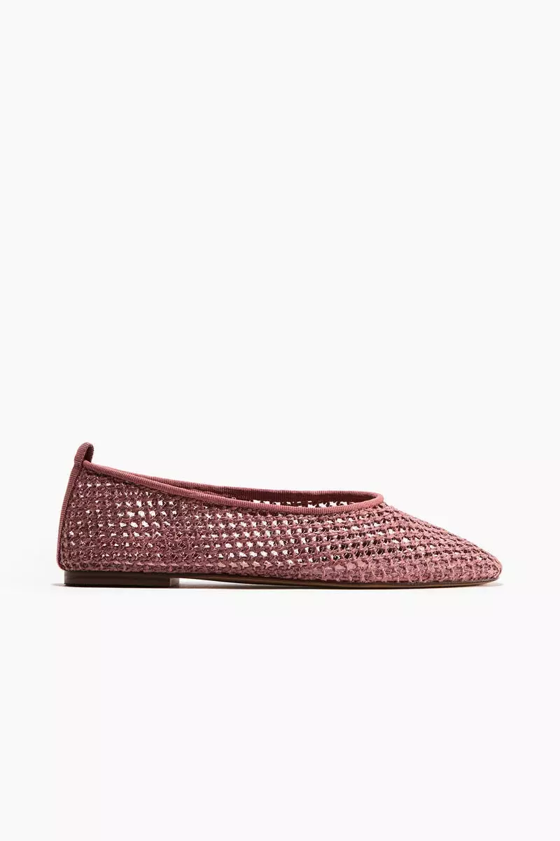 Braided ballet flats