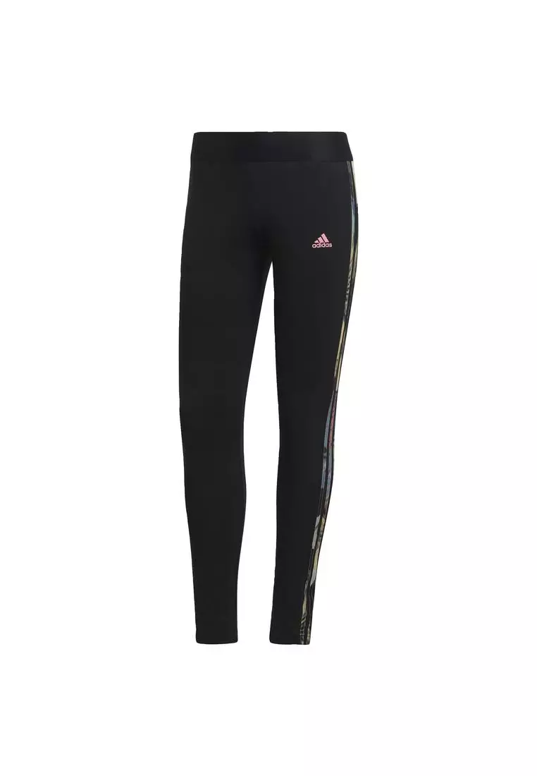 Adidas leggins hotsell 3 stripes