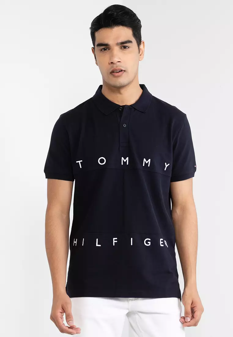 Tommy Hilfiger x Shawn Mendes short sleeve flag logo polo shirt in