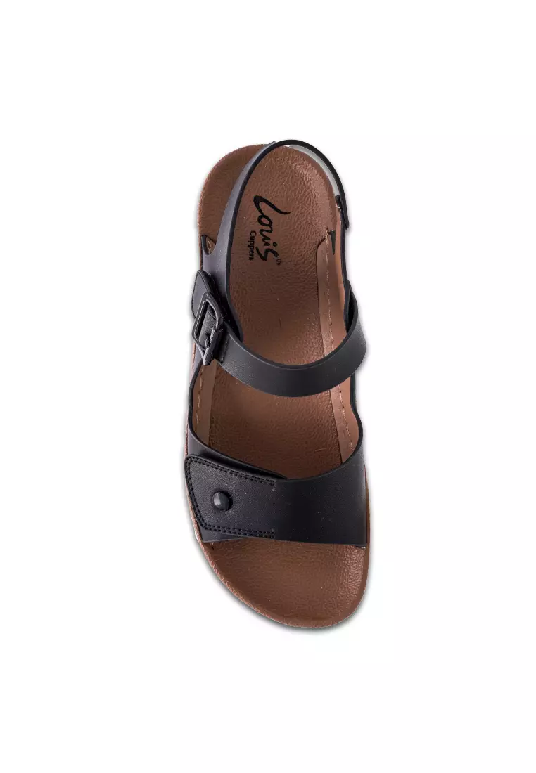 Women Sling Back Faux Leather Strap Casual Sandals - 230471224