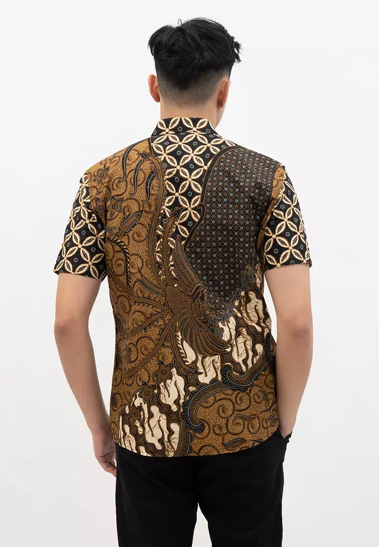 Hadinata Batik Pria Kemeja Pendek Manggala Maharani