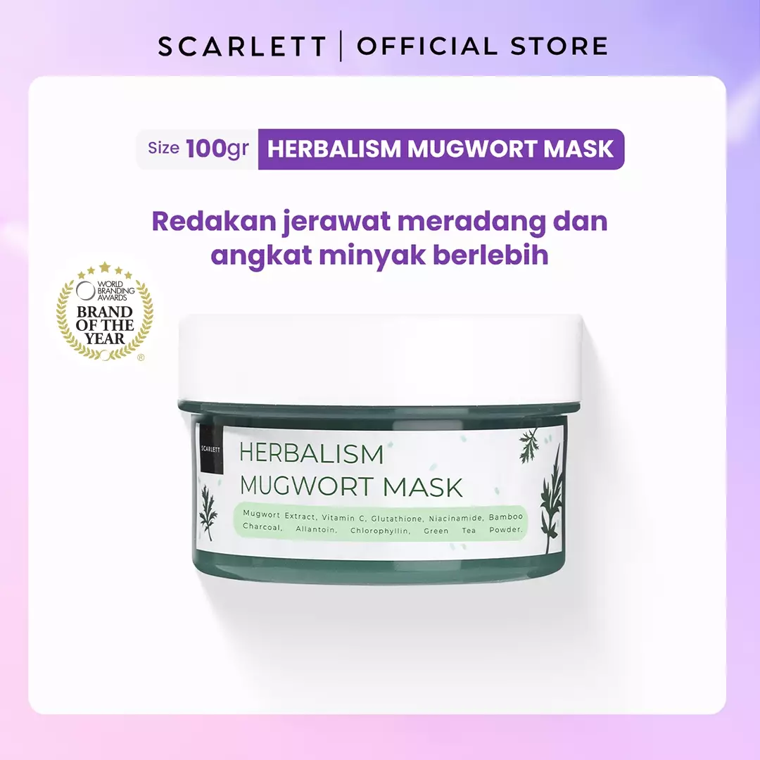 Scarlett Whitening Herbalism Mugwort Mask