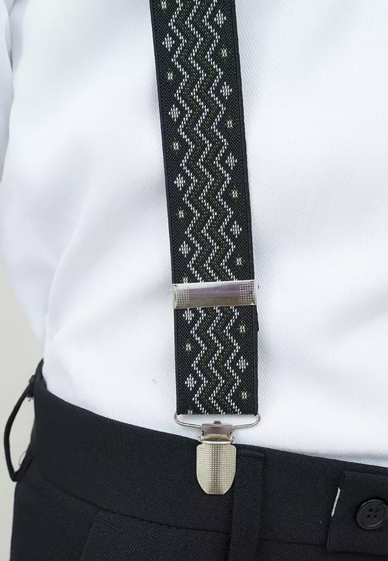 Houseofcuff Suspender Tali Jojon Karet ikat pinggang pria dewasa besar A07