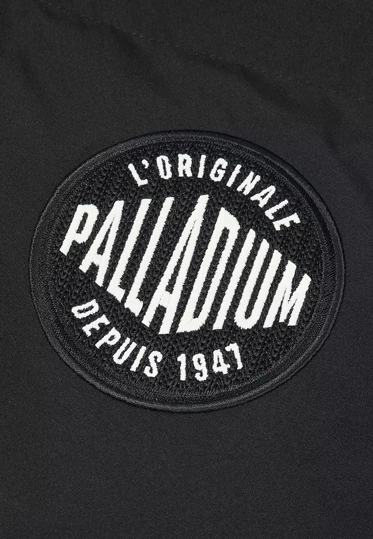 男裝 PALLADIUM LOGO 長版連帽羽絨外套