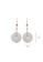TOMEI TOMEI Round Carving Jade A Dangling Earrings, Cloudy White I Yellow Gold 585 (ZN-3) 287B7AC4E93BB3GS_4