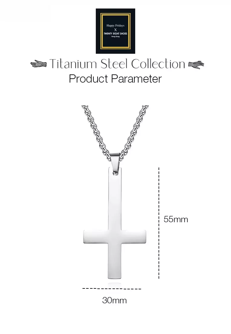 NATAL DESIGN - 【新品・未使用】38-kT NATAL DESIGN ver. HAPPY FRIDAYS Titanium Steel Cross of St. Peter Pendant