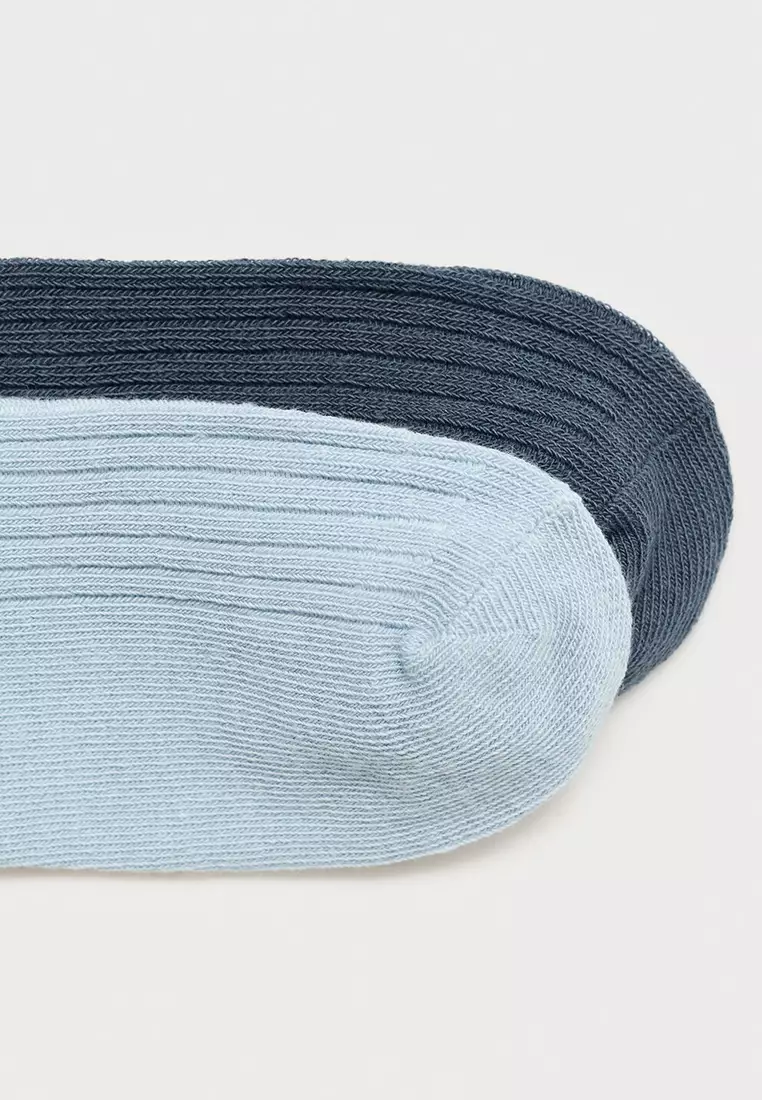2-Pack Ribbed Socks