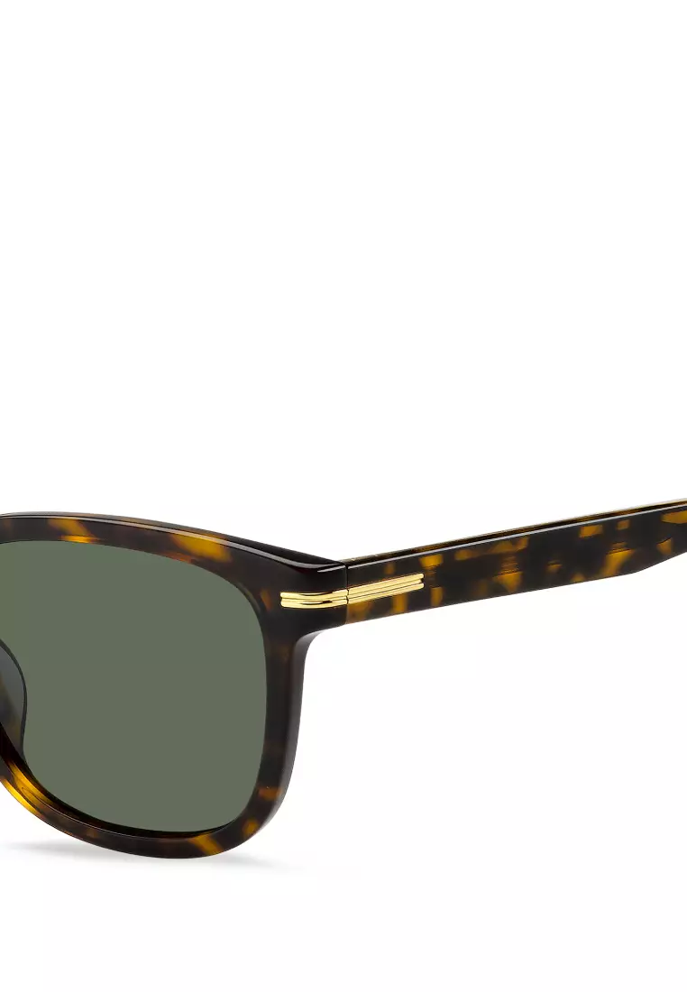 BOSS Sunglasses BOSS 1722/G/S-086-QT, Rectangular Shape with Havana color