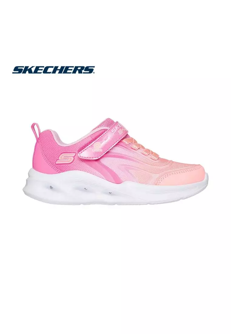 Skechers Girls S-Lights Sola Glow Shoes - 303713L-PKMT