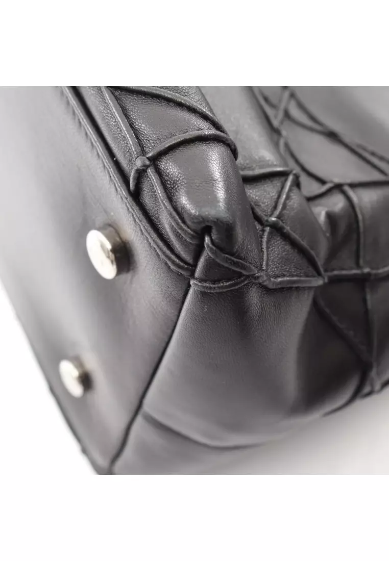 Pre-Loved Christian Dior Granville Canage 2WAY Handbag leather black