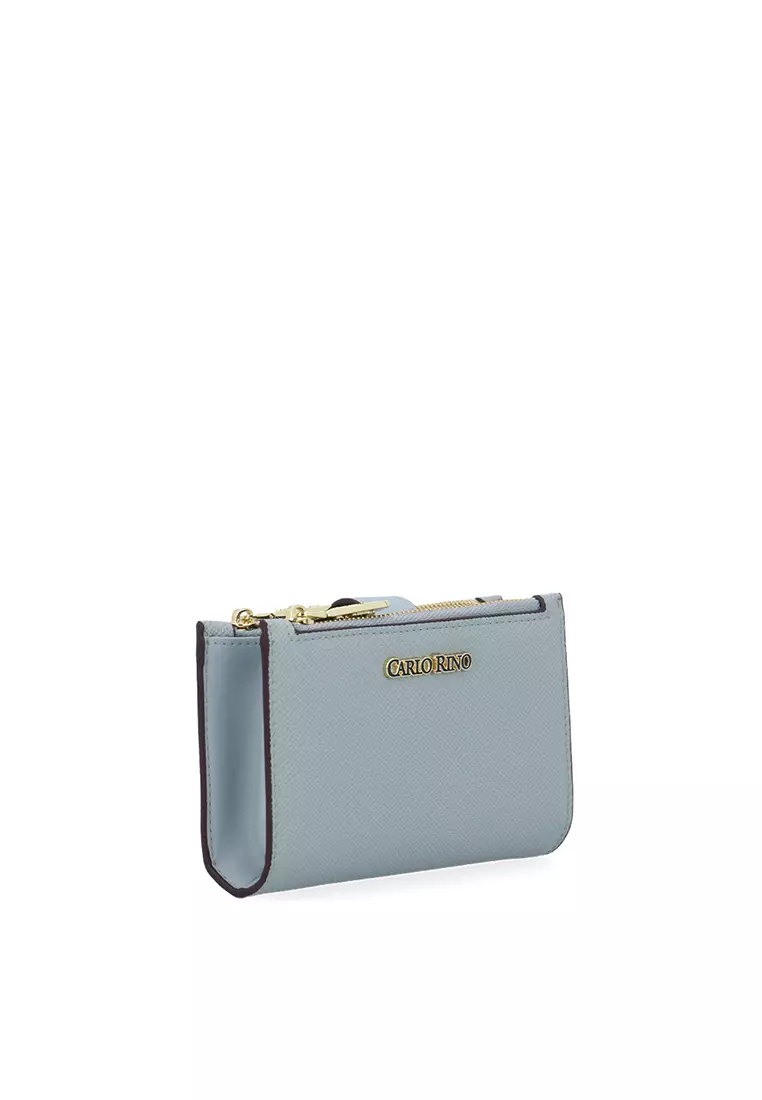 Katie Zip Card Holder  - Turquoise