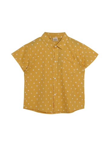 Milliot & Co. yellow Grant Boys Shirt E776FKAF4C519DGS_1