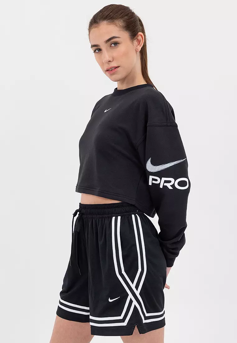 Nike Pro Women's Dri-FIT Loose Crew-Neck French Terry Sweatshirt