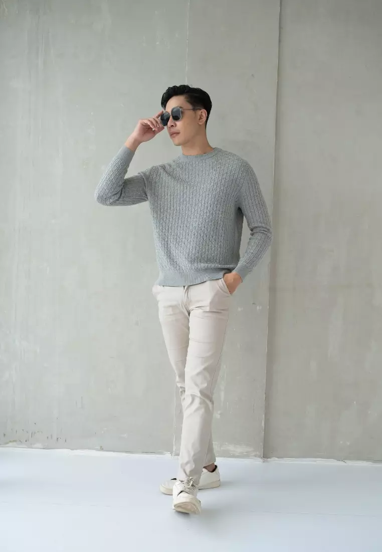 Kale Sylvester Grey / Sweater Rajut