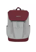 STAINLESS/OXBLOOD RED