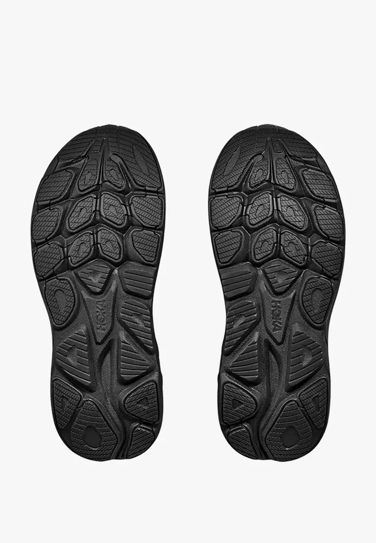 Clifton 10 Wide Men's Running Shoes - Black / Black