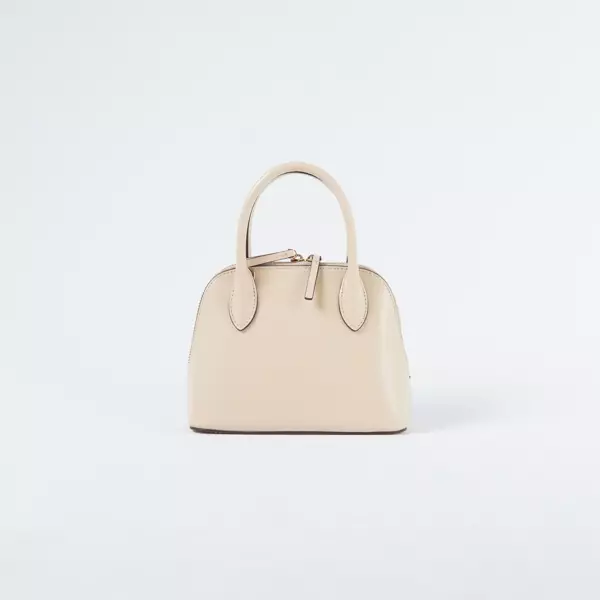 Tas TORY BURCH EMERSON DOME BEIGE SOFT LEATHER TOP HANDLE BAG WITH LS 100% ORIGINAL