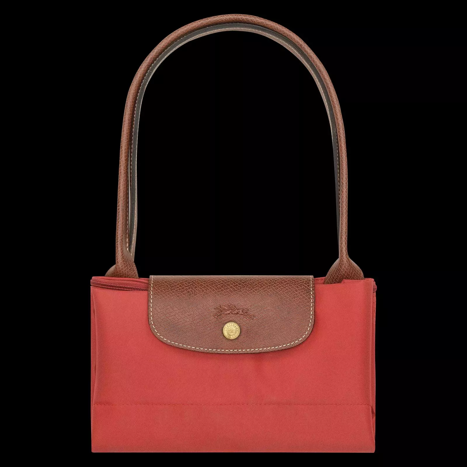 Longchamp Le Pliage Original L Totebag Long Handle Red