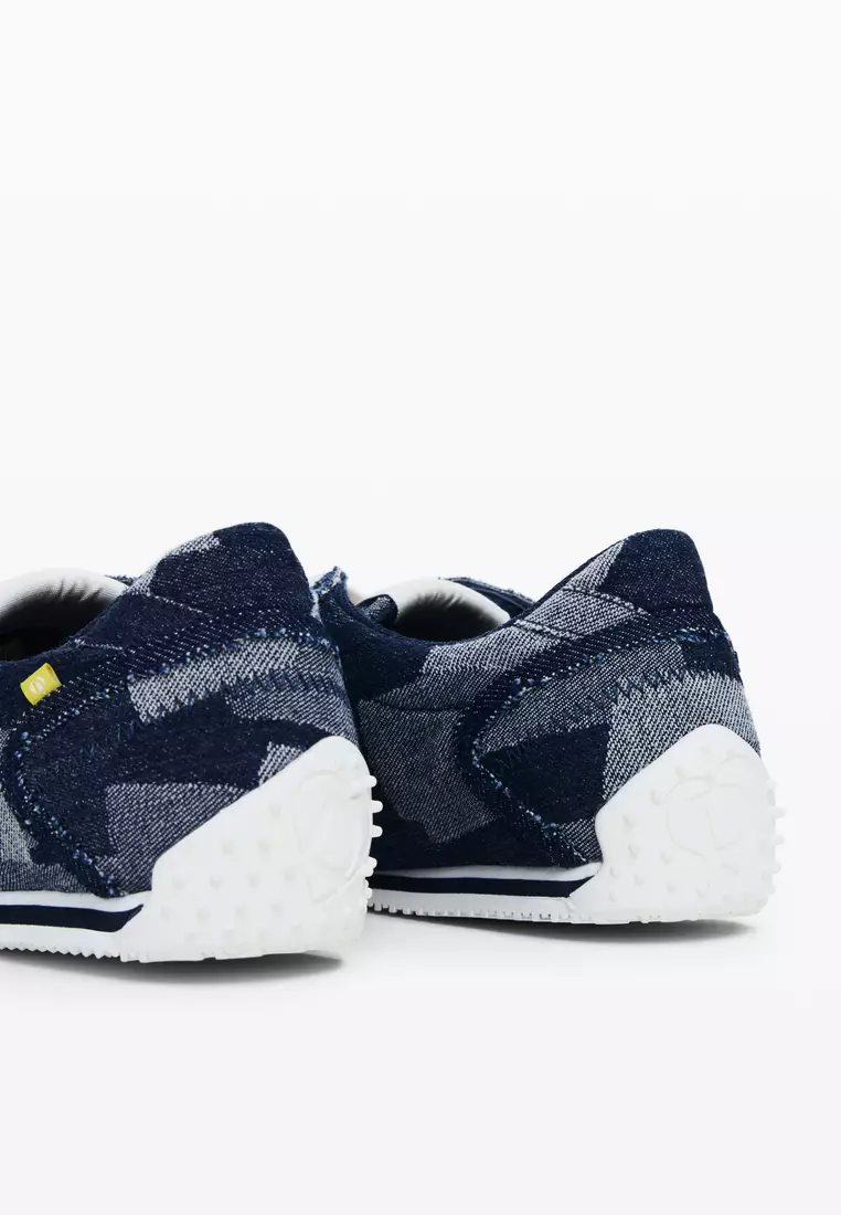 Patchwork denim sneaker