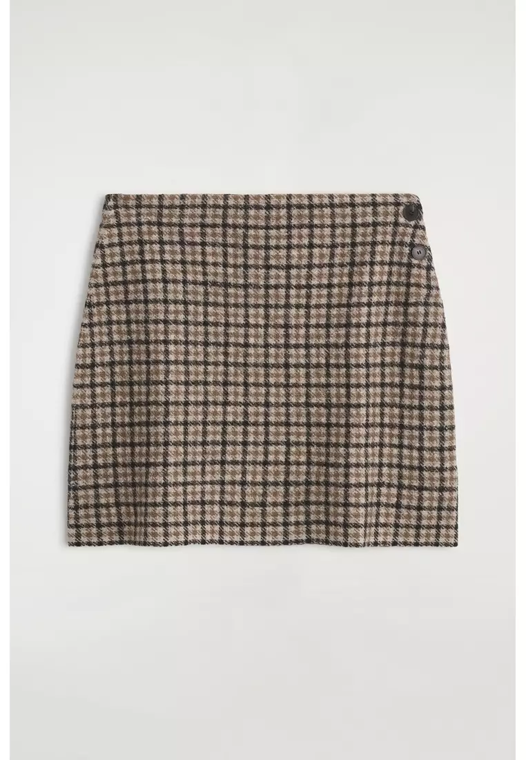 MERINO WOOL MINI SKIRT