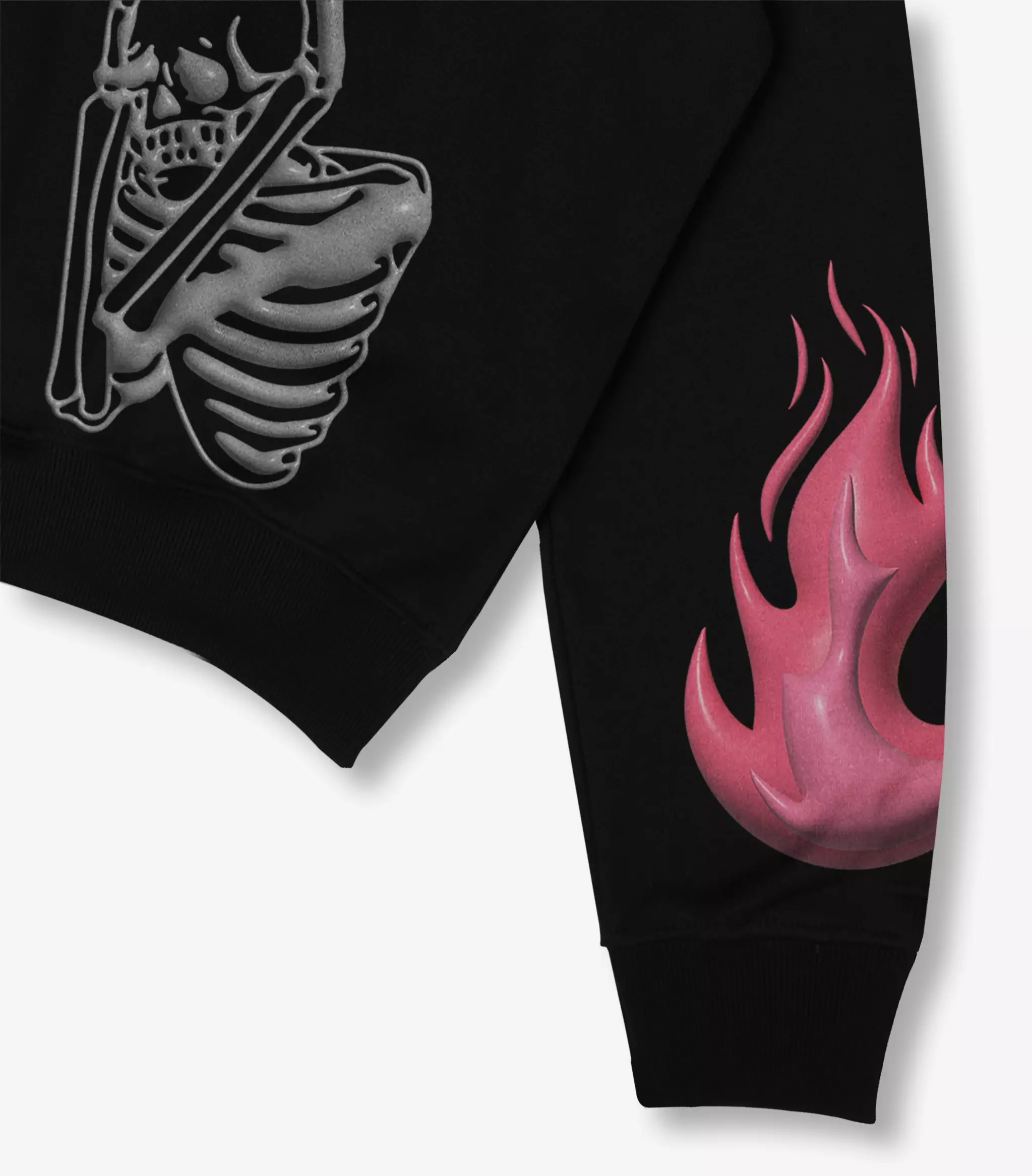 OOTDSUPPLY Hoodie Boxy Fit 375gsm Stronger Black l Hoodie Boxyfit Heavyweight | HDB003