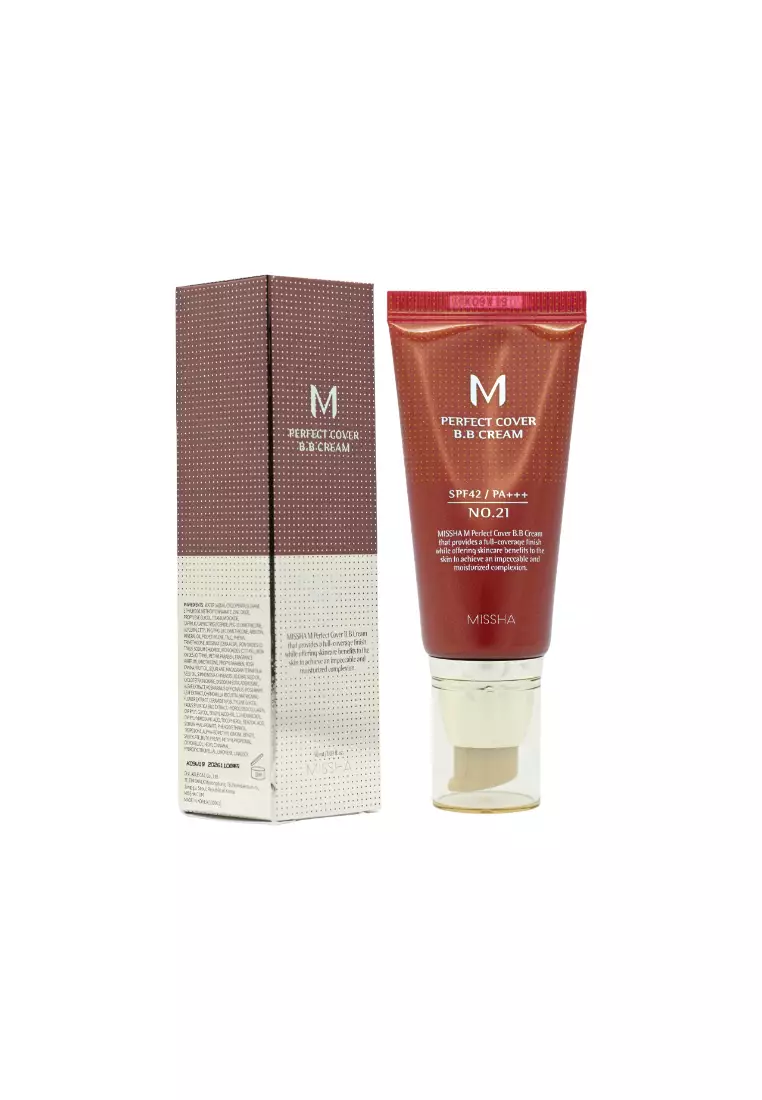 Missha M Perfect Cover BB Cream SPF42 PA+++ #21 Light Beige