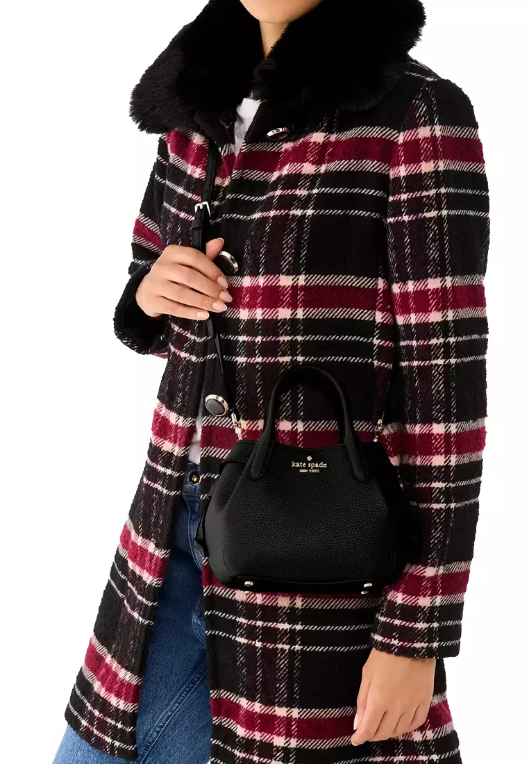 Dumpling Mini Satchel Bag in Black KI859