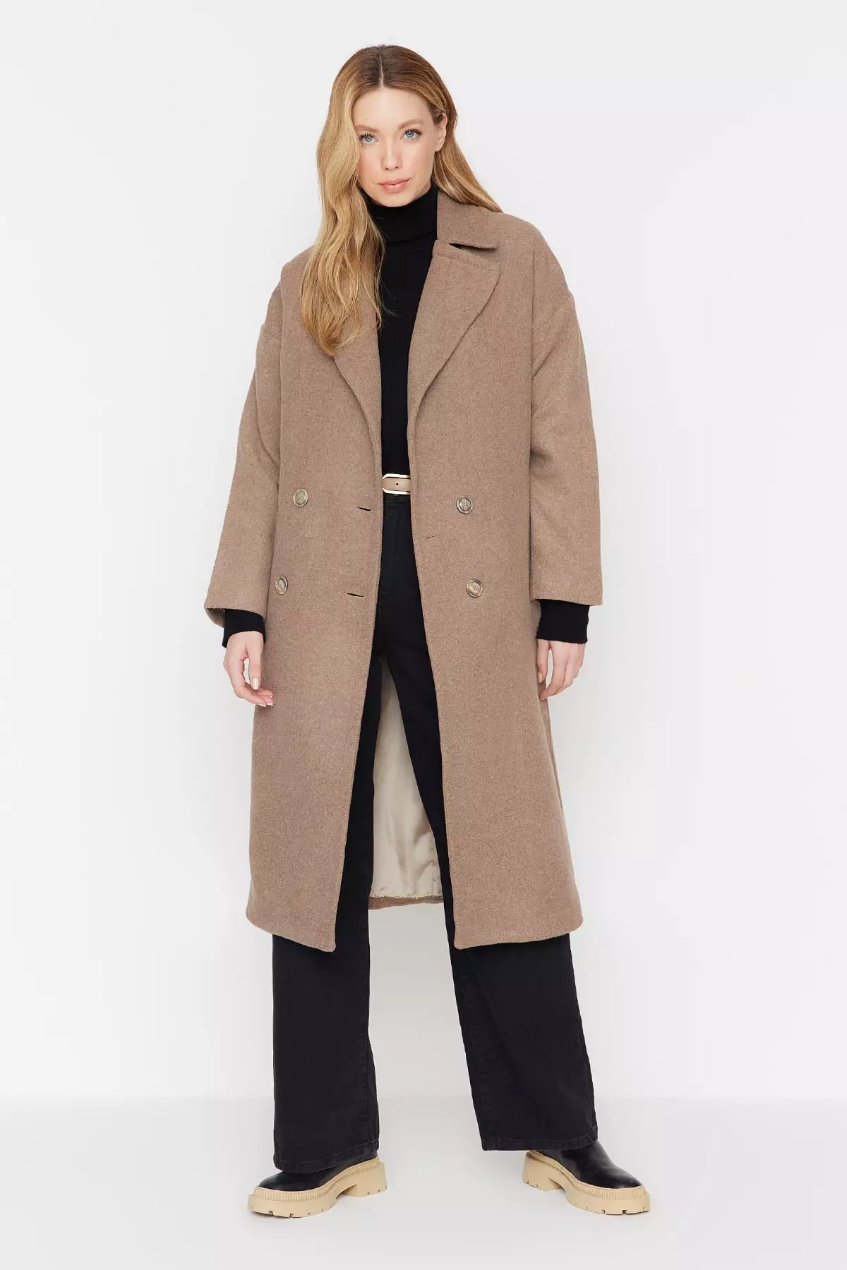 Button Closure Cachet Overcoat