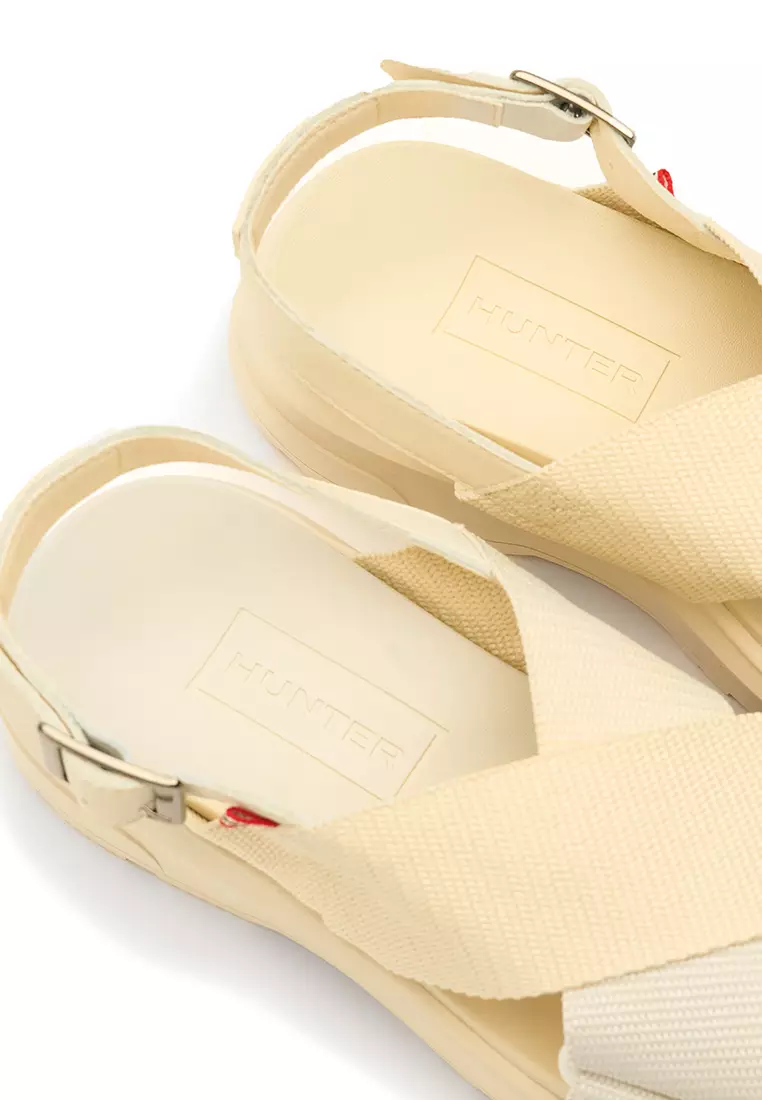 UNISEX CITY REBEL WEBBING CROSS-OVER SANDALS