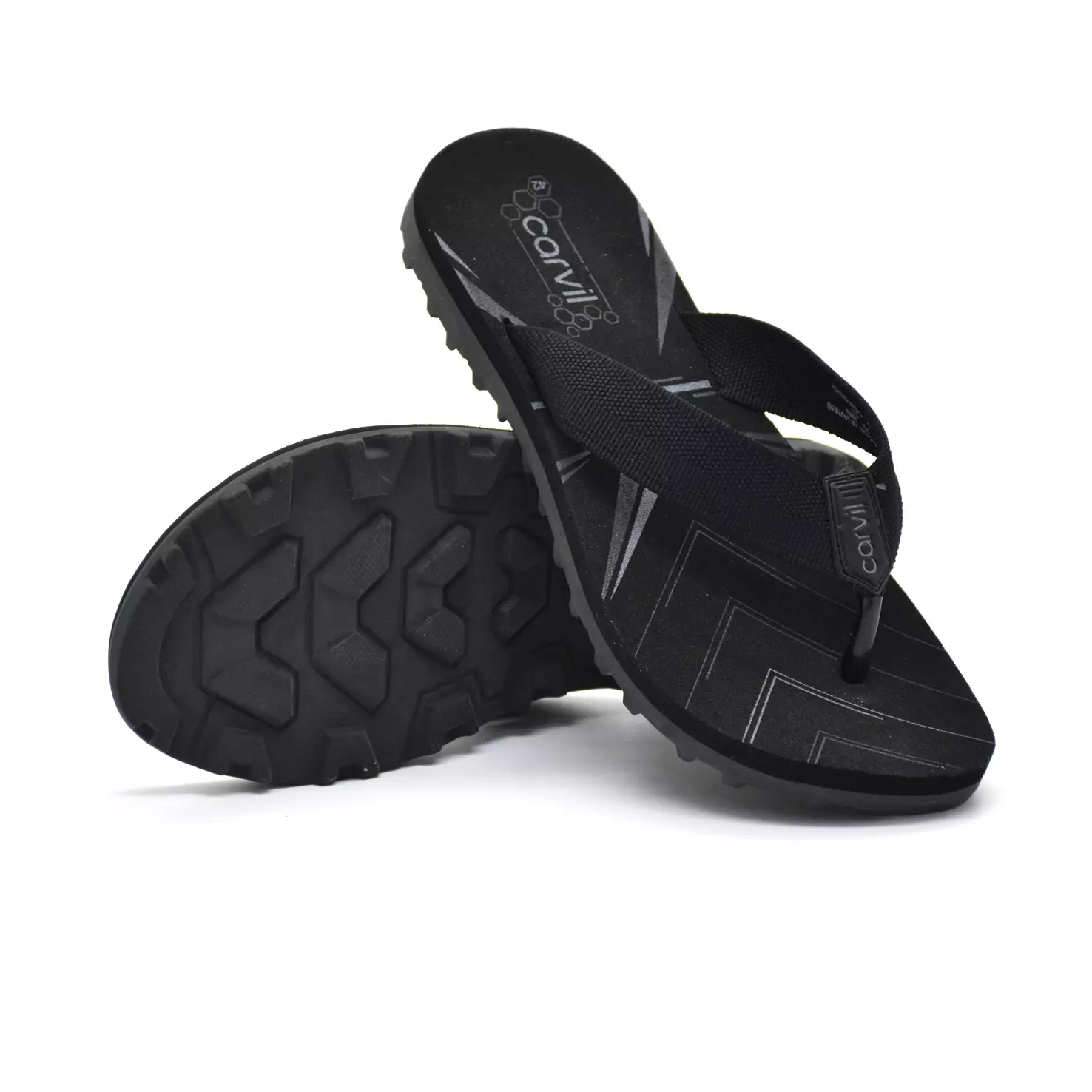 Carvil Sandal Pria Renzano-M Black