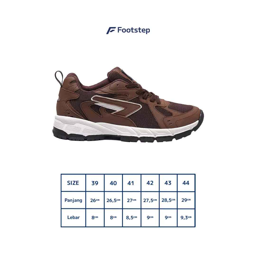 Footstep Footwear Sepatu Pria Sneakers Neville Toffe Brown Original Shoes