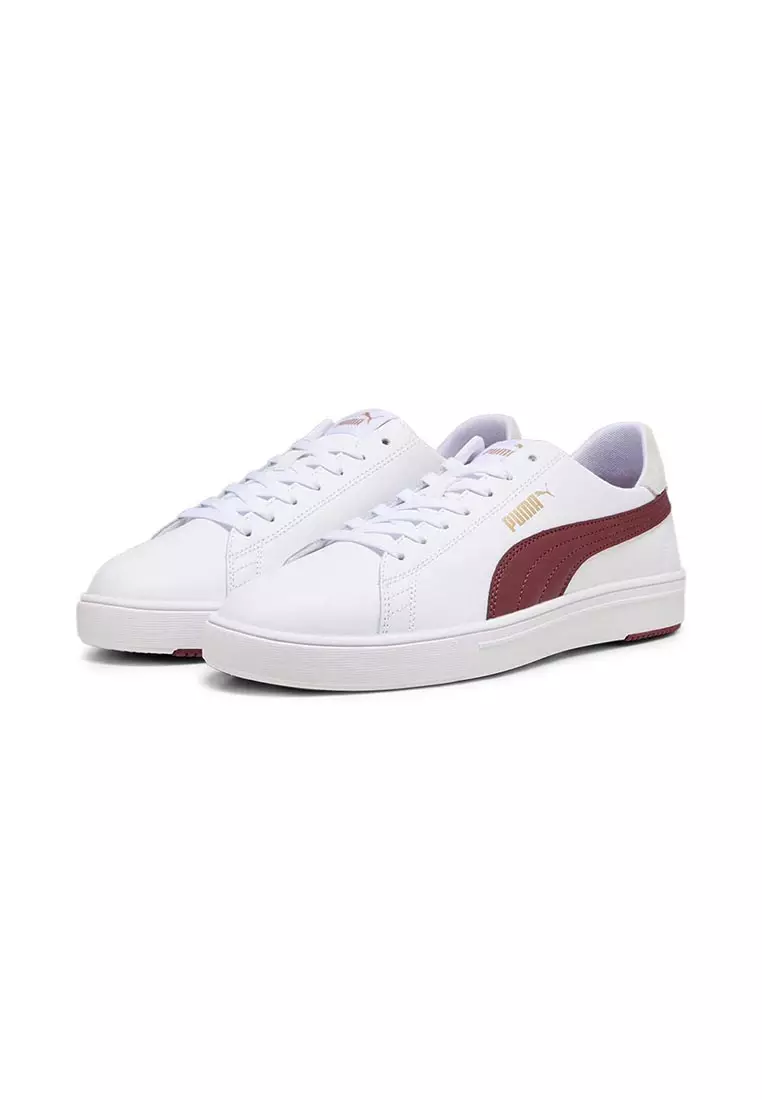 Puma smash vulc white on sale pink