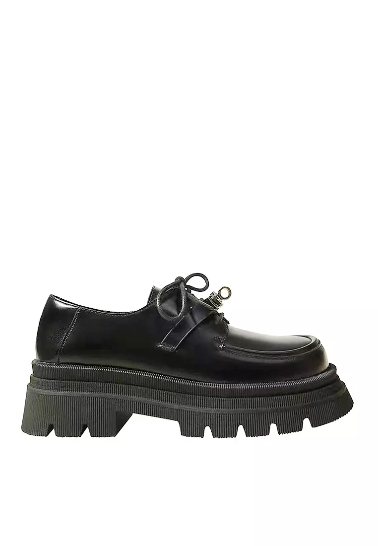 Discount on Twenty Eight Shoes  shoes - SKU: VANSA Stylish Cow Leather Lace-Up Loafers  VSW-F411088