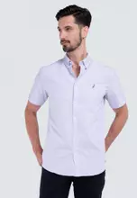 POLO HAUS Polo Haus - Men'Cotton Plain Regular Fit Short Sleeve
