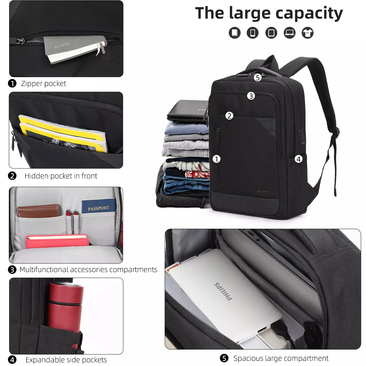 Buy AOKING Travel Laptop Backpack 2024 Online ZALORA Philippines