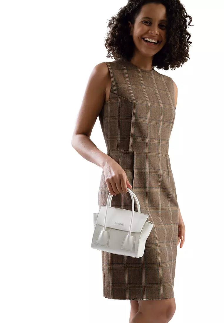 UNNI Mini Top Handle Bag - White