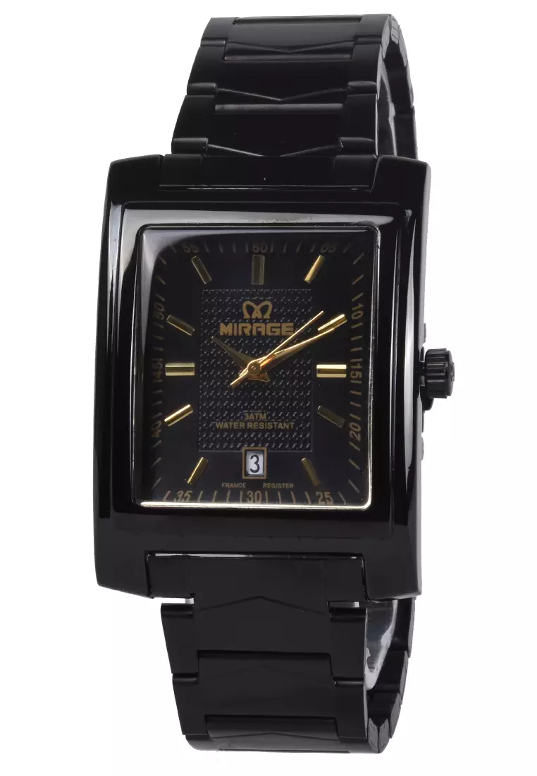 Mirage - Jam Tangan Pria - Black - Stainless Steel Bracelet - 8212M-C