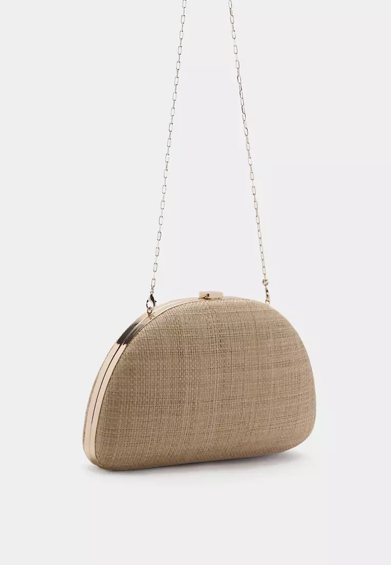 Natural Fiber Clutch Bag