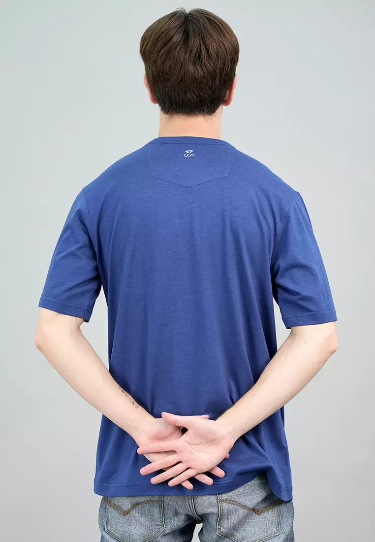 LGS - Kaos Casual - Kaos Polos - Motif polos - Regular Fit - Biru - CTS.231.N3353.03.C