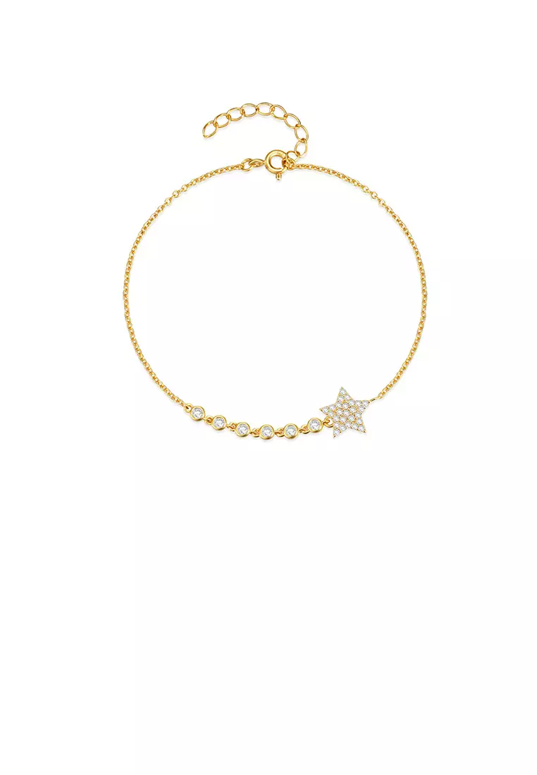 Buy Glamorousky 925 Sterling Silver Plated Gold Fashion Simple