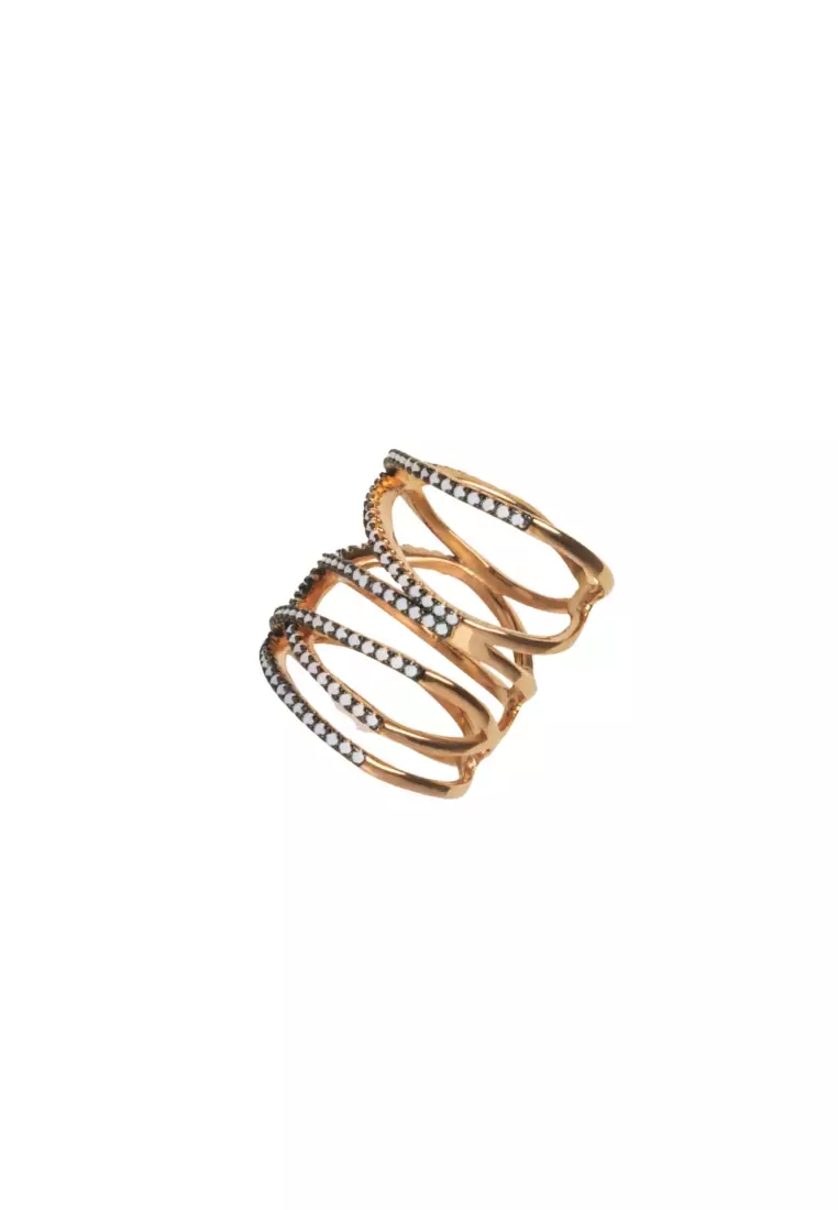 Gold Vermeil Rachel Twister Ring