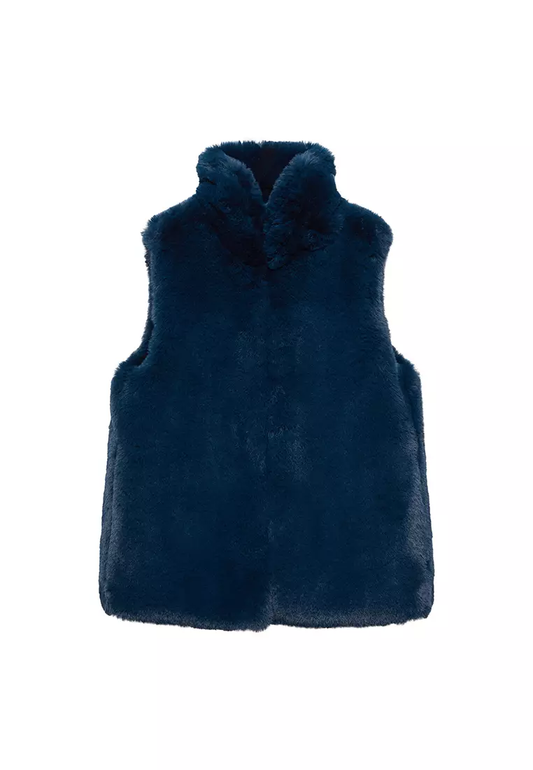 Kids faux hot sale fur gilet