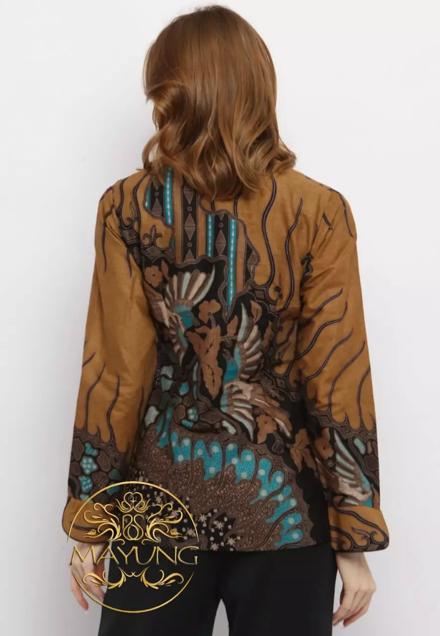 Blouse Batik Premium Citragada Coklat