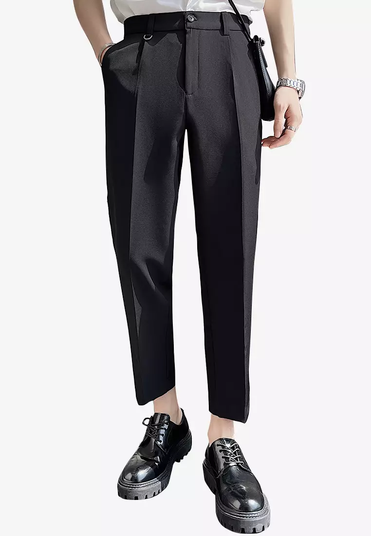 Casual cropped outlet trousers