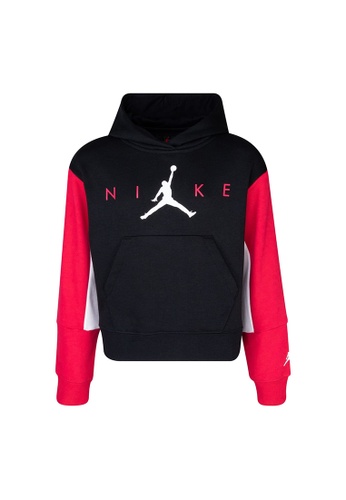 Jordan black Jordan x Nike Boxy Hoodie (Big Kids) 97B35KA97DCA6DGS_1